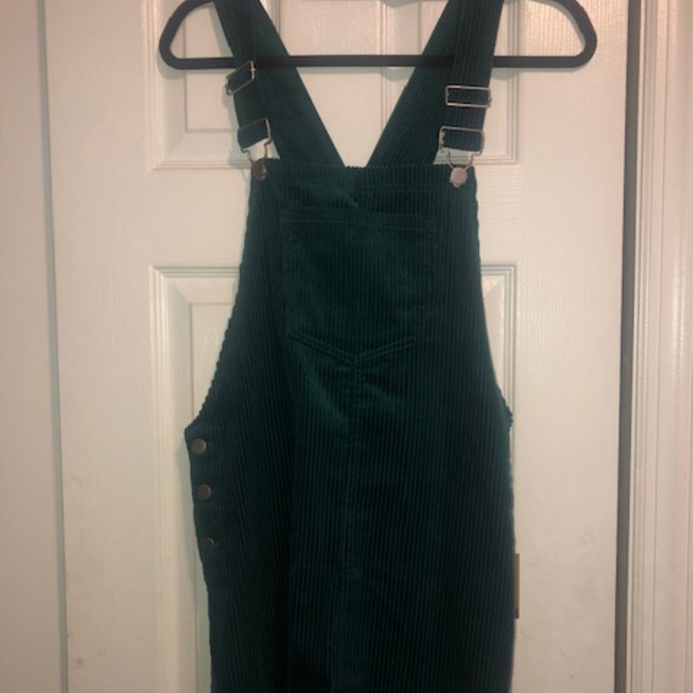 Emerald Green Overall Dress